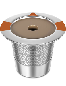 lot 63273 image: 1 Pack Reusable K Cups Coffee Pods, Universal Stainless Steel Refillable K Cups Coffee Filters for Keurig 1.0 and 2.0 Coffee Makers - Retail $0