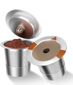 lot 63277 image: Reusable K Cups and Coffee Pods for Keurig 1.0 & 2.0 Coffee Maker Stainless Steel Coffee Filter(2 pack) - Retail $0