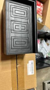 lot 63319 image: Black Engraved Decorative Storage Box 8 ea  - Retail $15