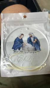 lot 63349 image: Nativity Scene Christmas Ornament - Retail $5
