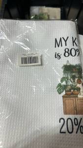 lot 63356 image: Plant Lover Kitchen Towel - Retail $8