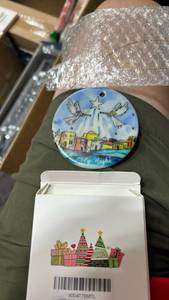 lot 63368 image: Holy Night Angel Christmas Ornament - Retail $8