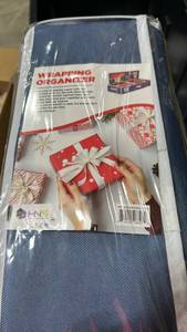 lot 63380 image: HNS Wrapping Paper Organizer Storage Bag - Retail $15