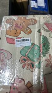 lot 63382 image: Artoid Mode Gingerbread Christmas Table Runner 13x120 Inch - Retail $12