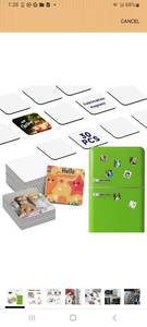 lot 62138 image: Sublimation Magnets Custom Fridge Magnets Personalized Sublimation Blanks Bulk for Home Kitchen Refrigerator Microwave Oven DIY Craft Gifts (30, White, 2.95 x 2.95) - Retail $0
