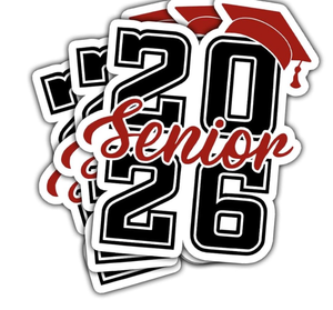 lot 62195 image: 3Pcs-3 Senior 2026 Sticker Pack Cute Girly & Boy High School Sticker for Student 2026 Senior Stickers Graduation Class of 2026 Gift College Student Decoration for Laptop Bottle Tablet Case (S4 - Retail $0