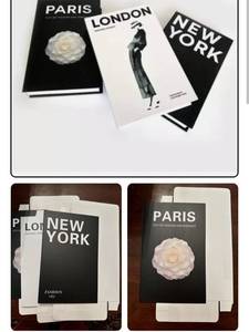 lot 20148 image: Paper Decoration Luxury Fake Medium Book Coffee Table Home Set Of 3 FTC - Retail $0