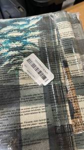 lot 23148 image: Woven Tapestry Tote Bag with Scenic Print - Retail $15