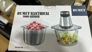 lot 23151 image: Bumet Electrical Food Grinder Model B302 - Retail $35
