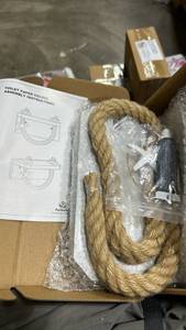 lot 23155 image: Perfeso Rope Toilet Paper Holder - Retail $25
