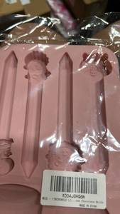 lot 23158 image: Silicone Lollipop Chocolate Mold with Character Designs - Retail $7