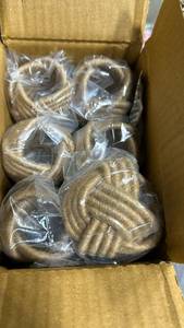 lot 23160 image: Decorative Rope Knot Balls Set 12 - Retail $18