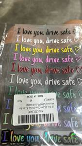 lot 23164 image: I Love You Drive Safe Stickers 12 Pack Multi Colors - Retail $5