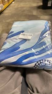 lot 23172 image: Blue Ocean Wave Print Fabric Panel - Retail $8