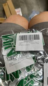 lot 23175 image: Jongdari Iron On Letter Patches Green - Bulk Lot - Retail $8