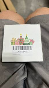 lot 23184 image: Lavender Scented Christmas Tree Candle 7CM - Retail $8
