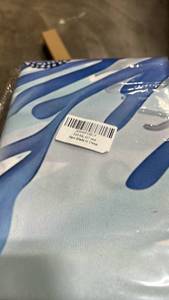 lot 23187 image: Blue Abstract Print Fabric or Textile Panel - Retail $8