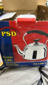 lot 23196 image: PSD Ngshengda Stainless Steel Stovetop Kettle 2.0L - Retail $15
