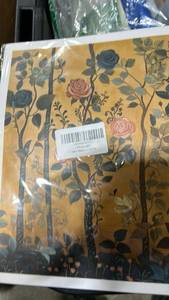 lot 23201 image: Floral Rose Garden Wall Art Print - Retail $15