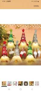 lot 23242 image: WEMEMORN Gnome Christmas Decorations Set of 6, Lighted Christmas Gnome Ornaments, Swedish Tomte Xmas Gnomes Plush Doll, Scandinavian Santa Christmas Ornaments Indoor Home Tree Tabletop Decoration - Retail $0