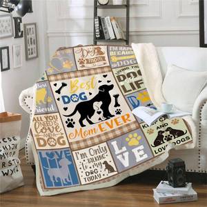 lot 23315 image: Belperan Dog Mom Gifts for Women Throw Blanket, Gifts for Dog Mom,Lovers, Mothers Day Birthday Blanket 60 x 50 (zjm154,50x 60) - Retail $16