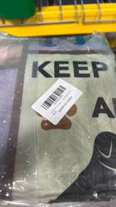 lot 32116 image: Keep Calm Dog Paw Print Decorative Pillow Cover - Retail $8