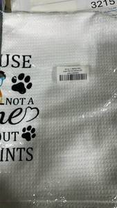 lot 32153 image: Dog Paw Print Decorative Kitchen Towel - Retail $8