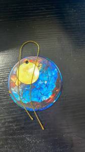 lot 33195 image: Mosaic Sun and Sky Round Ornament - Retail $8