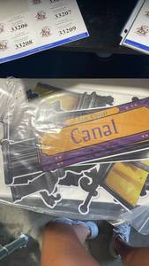 lot 33205 image: New Orleans Rue Canal Street Sign Decorative Cutout Set - Retail $12