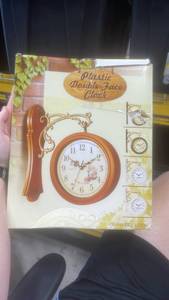 lot 22133 image: Plastic Double-Face Quartz Wall Clock
