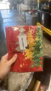 lot 22135 image: Christmas Tree Holiday Table Mat 13x36