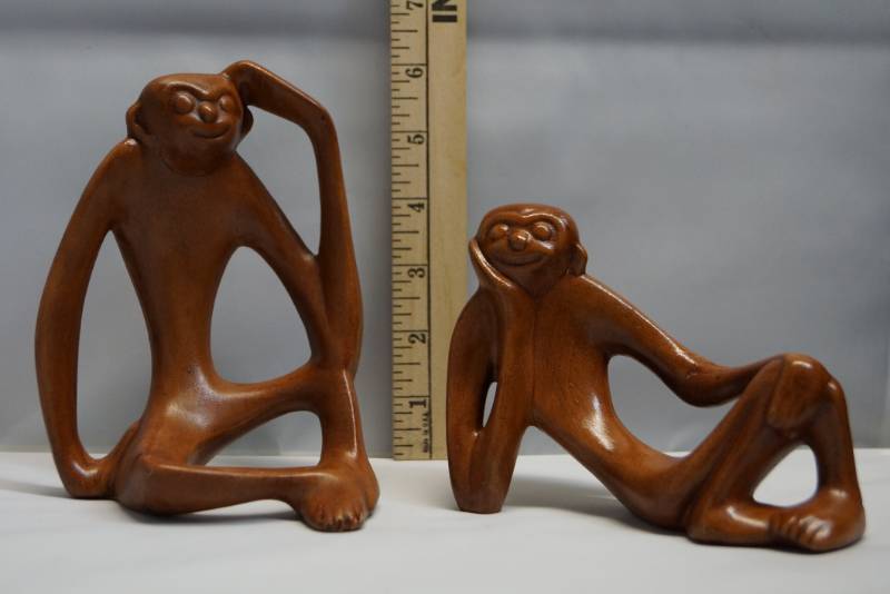 lot 272 image: Monkey Statues- Vintage and Unique