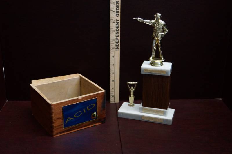 lot 293 image: Shooters Trophy and Ammo- Brass and 410 Shotgun- Treasure Hunt