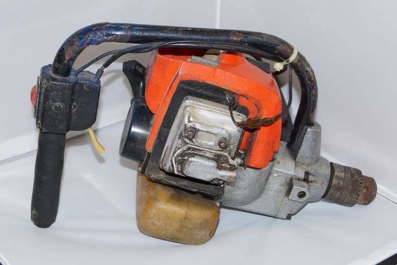 lot 351 image: WOW- Gas Powered Drill yes Drill-  Check This Out