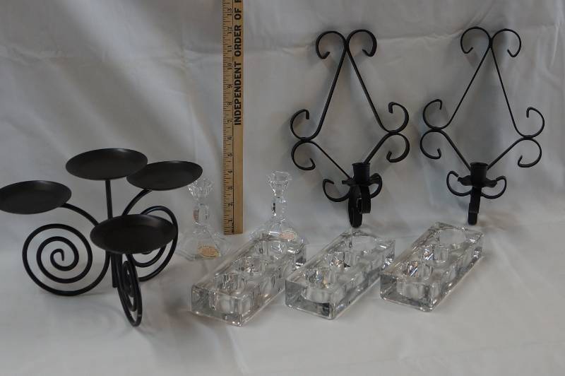 lot 315 image:  Lot of Elegant Votive and Candle Holders 