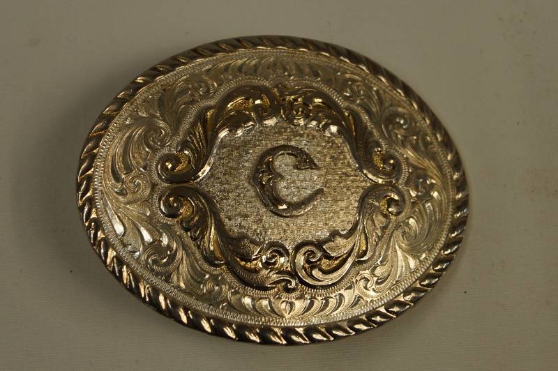 lot 332 image: Vintage Montana Silversmiths Belt Buckle