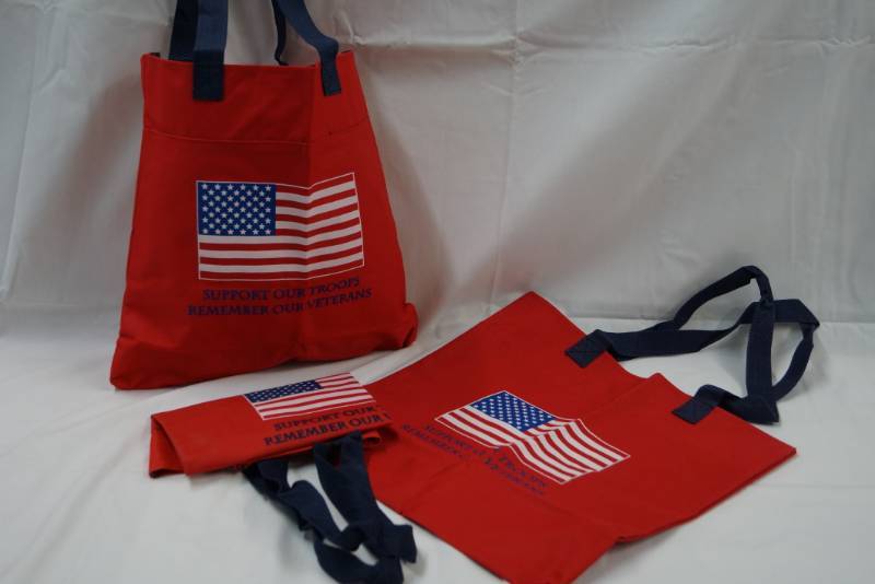 lot 369 image:  Lot of 3   Support Our Troops Bags