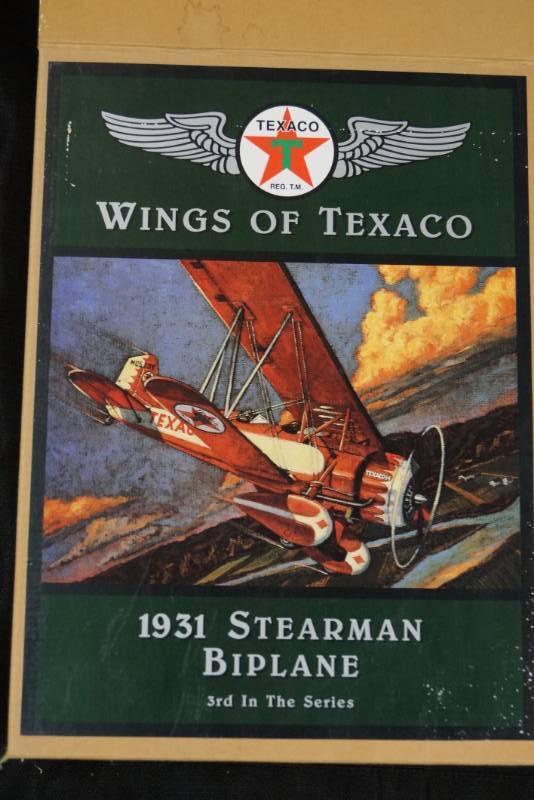 lot 387 image: Wings of Texaco - 3rd in the Series - 1931 Stearman Biplane by ERTL