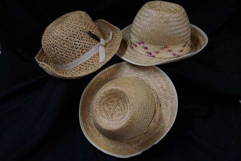 lot 430 image:  3 Straw Hats 