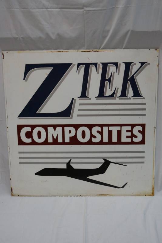 lot 468 image: Cool Signage- Aircraft Themed- Zteck Composites- Large Piece
