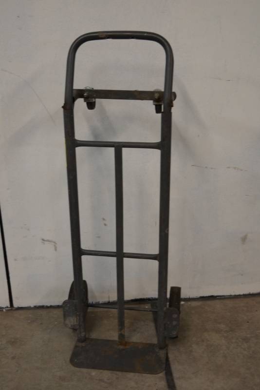 lot 489 image: Dolly- Collapsible-- 2 Wheeler That Converts To Cart- SO Handy