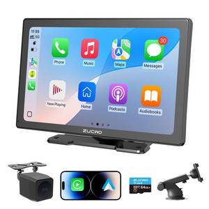 lot 1336 image: 9 Inch Wireless CarPlay Screen for Car, CarPlay & Android Auto Touch Screen Car with Backup Camera, Bluetooth, Navigation, Mirror Link Voice Control