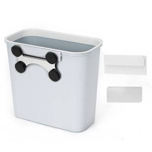 lot 1341 image: Skyflame Magnetic Hanging Trash Can, 2.1 Gallon Plastic Garbage Container, Multi-Function Grill Hanging BBQ Utensils Organizer Holder, Use for KitchenBedroomBathroomCampingGrills