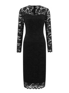 lot 2226 image: Hobemty Womens Floral Lace Dress V Neck Long Sleeve Cocktail Wedding Bodycon Pencil Dresses X-Large Black