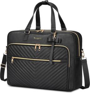 lot 2275 image: Taygeer 17 Inch Laptop Bag for Women, Leather Convertible Backpack Tote