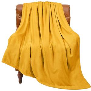 lot 3805 image: BEDELITE Fleece Blanket Yellow Throw Blanket for Couch & Bed, Luxury Plush Cozy Fuzzy Blanket 50 x 60, Super Soft Warm Lightweight Throw Blanket for Travel Camping