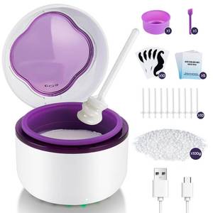 lot 4157 image: Nose Wax Kit For Men&Women,Electric Nose Ear Eyebrow Small Area Hair Removal,40g Bigger Capacity with 100g Wax,30 Applicators, More Silicone Accessories,2 Bowls 3 Sticks 1 Ear Protector