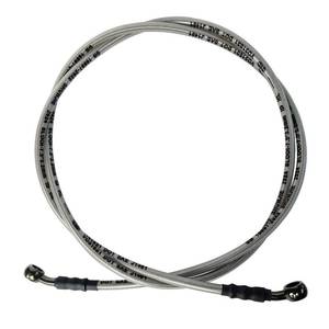 lot 4165 image: Vanlison Braided Hydraulic Brake Hose Line Brake Cable Universal Brake Lines Compatible with Dirt Bike Softail ATV UTV Go Kart GY6 Scooter 10mm Banjo Ends M10 82.6  210cm