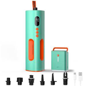 lot 5831 image: Swonder Seafalcon Paddle Board Pump, 3-in-1 Rechargeable Electric Air Pump with Removable Battery, Portable Pump for Paddleboard, Kayak, Inflatables, Boats (CyanTangerine)