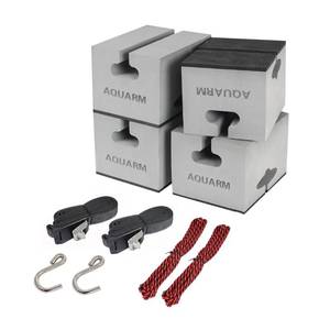 lot 5873 image: AQUARM Universal Canoe Carrier Kit Canoe Foam Block for Roof Soft Standard Replacement Car Top Roof Racks Pads with Tie-Downs, 6 inch